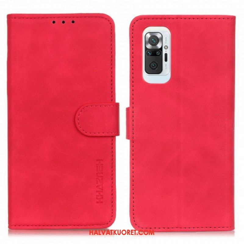 Kotelot Xiaomi Redmi Note 10 Pro Khazneh Vintage Nahkaefekti