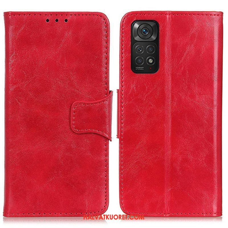 Kotelot Xiaomi Redmi Note 11 / 11S Tekstuuri Magneettinen Läppä