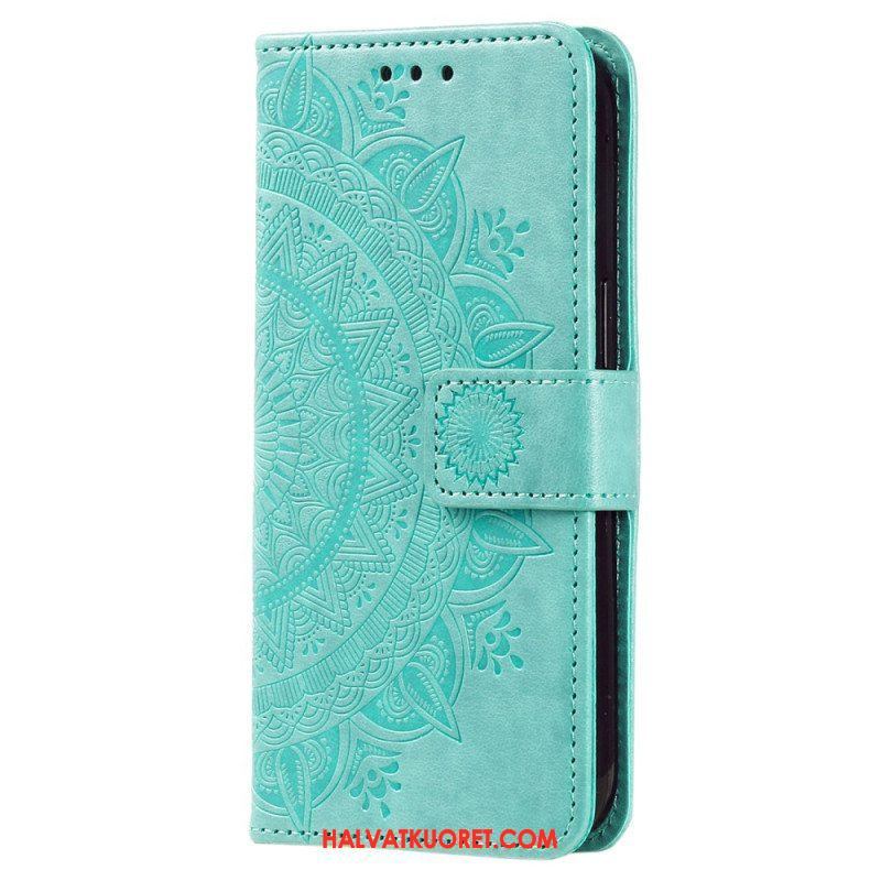 Kotelot Xiaomi Redmi Note 12 4G Mandala-aurinko Kaulanauhalla