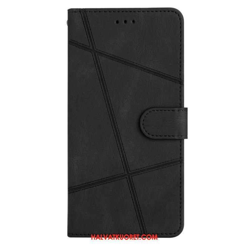 Kotelot Xiaomi Redmi Note 12 4G Suojaketju Kuori Strappy Geometric