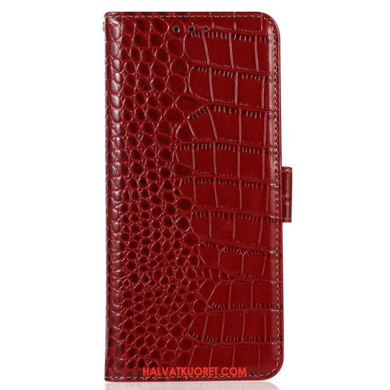 Kotelot Xiaomi Redmi Note 12 Pro Plus Crocodile Style Rfid