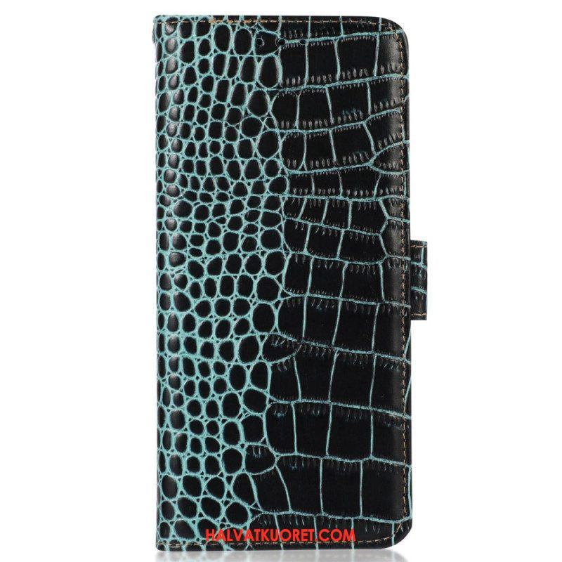 Kotelot Xiaomi Redmi Note 12 Pro Plus Crocodile Style Rfid