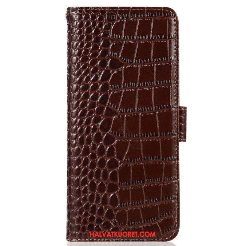 Kotelot Xiaomi Redmi Note 12 Pro Plus Crocodile Style Rfid