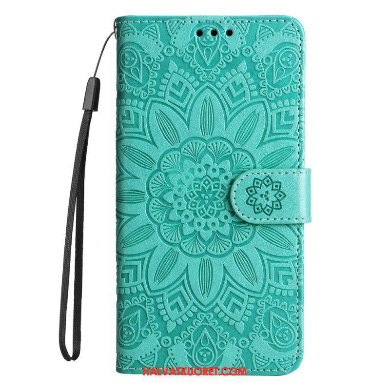 Kotelot Xiaomi Redmi Note 12 Pro Plus Suojaketju Kuori Mandala-koriste Hihnalla