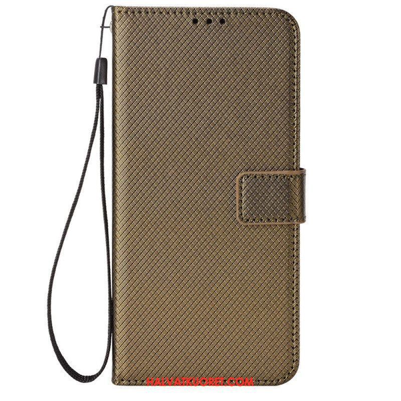 Kotelot Xiaomi Redmi Note 12 Pro Suojaketju Kuori Tyylikäs Strappy Faux Leather