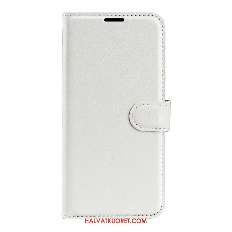 Kotelot Xiaomi Redmi Note 13 Pro Plus 5g Classic Litchi Faux Leather Suojakuori