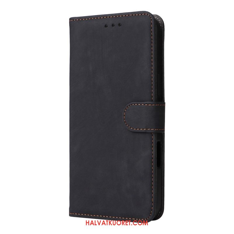 Kotelot Xiaomi Redmi Note 14 4g Puhelinkuoret Rfid-suojattu Mokkanahkakuvio Hihnalla