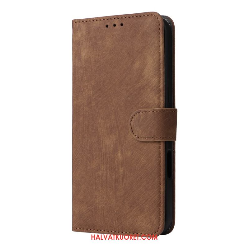 Kotelot Xiaomi Redmi Note 14 4g Puhelinkuoret Rfid-suojattu Mokkanahkakuvio Hihnalla