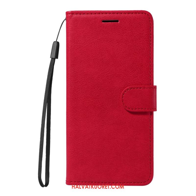 Kotelot Xiaomi Redmi Note 14 4g Yksinkertaista Keinonahkaa Hihnalla