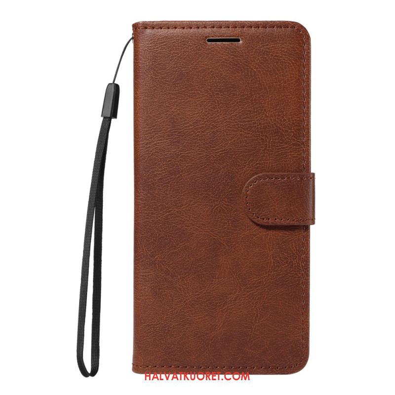 Kotelot Xiaomi Redmi Note 14 4g Yksinkertaista Keinonahkaa Hihnalla