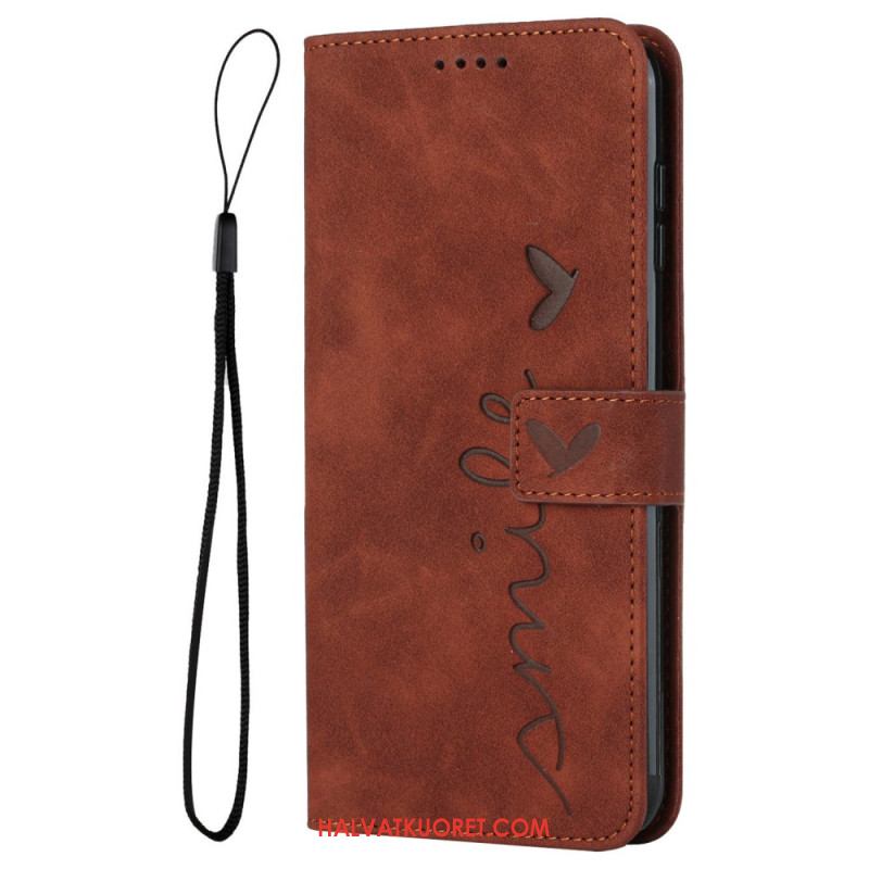 Kotelot Xiaomi Redmi Note 14 5g Hymyilevä Mokkanahkakuvio Suojakuori