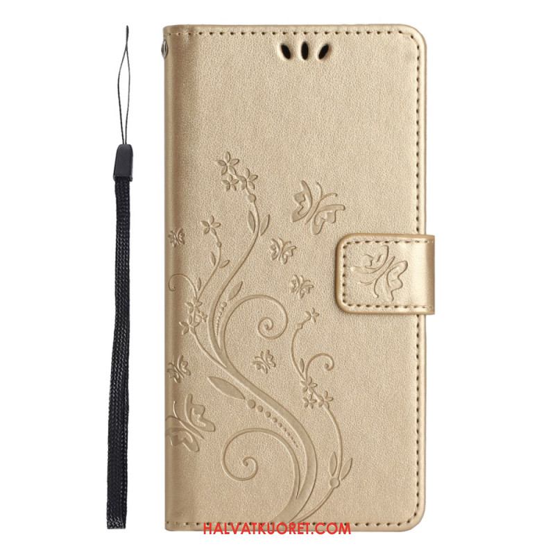 Kotelot Xiaomi Redmi Note 14 5g Kukkia Ja Perhosia