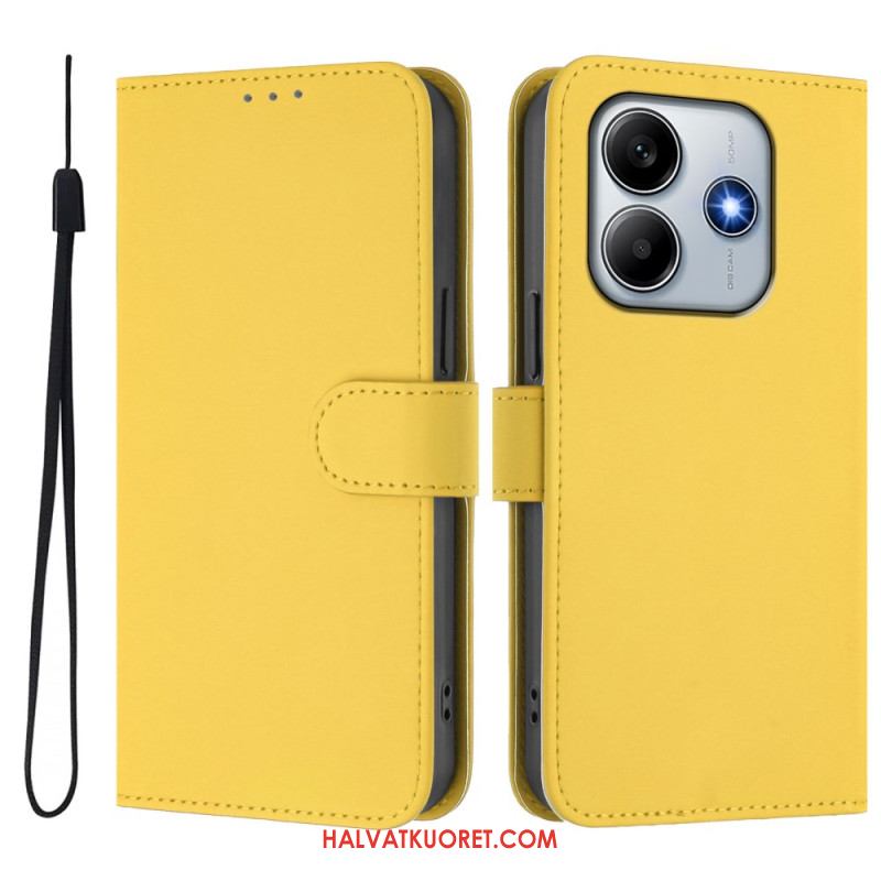 Kotelot Xiaomi Redmi Note 14 5g Nahkaefektiranneke