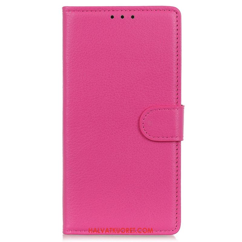 Kotelot Xiaomi Redmi Note 14 5g Perinteinen Litsikuvioinen Tekonahka