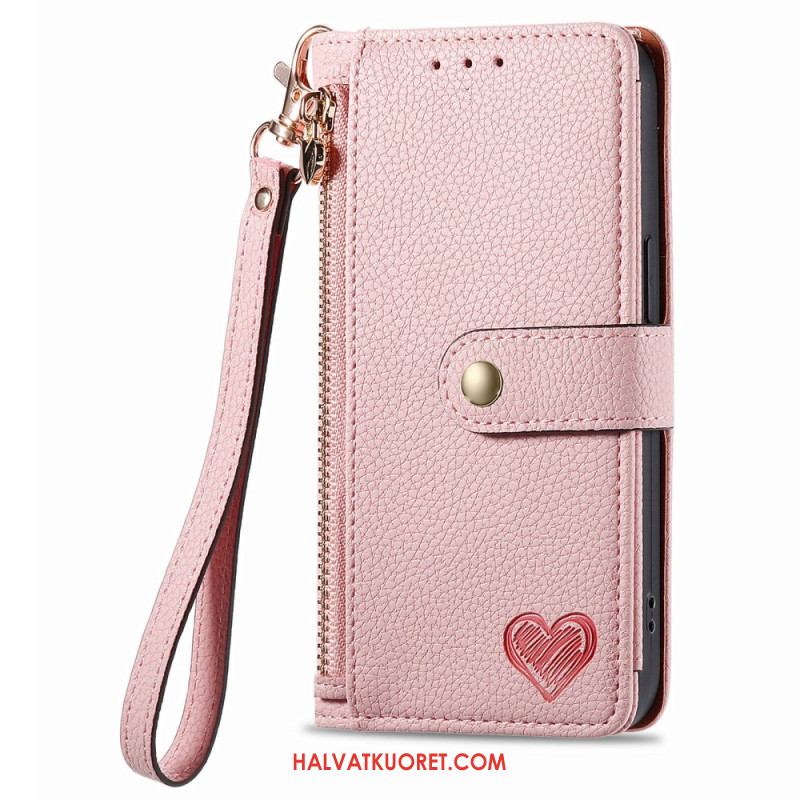 Kotelot Xiaomi Redmi Note 14 5g Puhelinkuoret Rfid-suoja Lompakolla Ja Rfid-vetoketjutaskulla