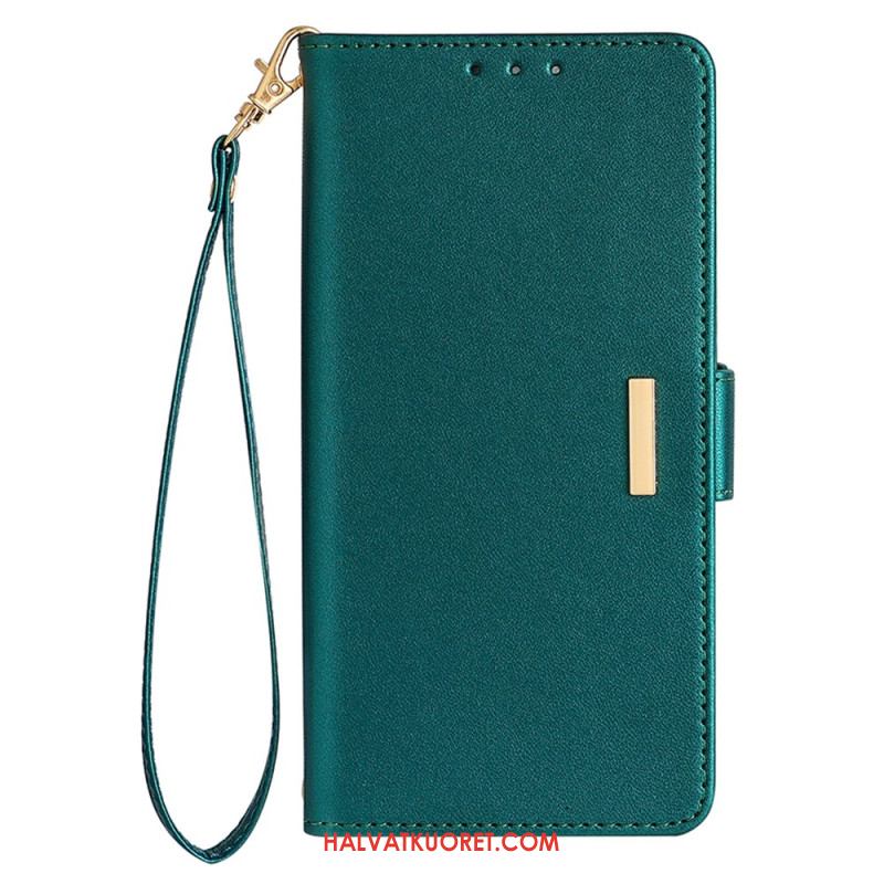 Kotelot Xiaomi Redmi Note 14 5g Rfid-suojausteknologialla Ja Kultaisella Soljella