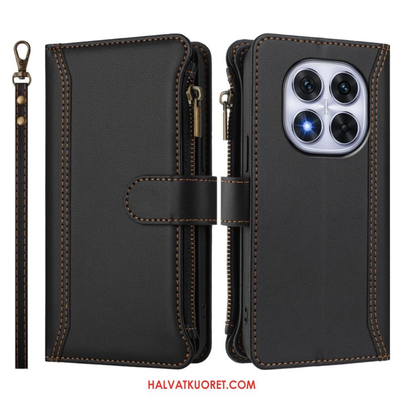 Kotelot Xiaomi Redmi Note 14 Pro 4g 9 Korttipaikan Lompakko Ja Nauha