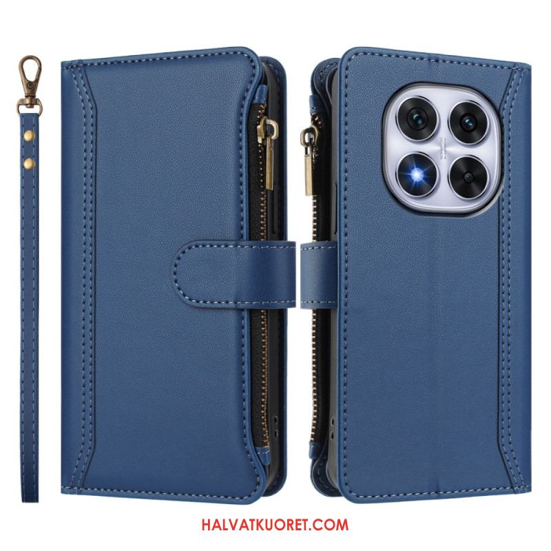 Kotelot Xiaomi Redmi Note 14 Pro 4g 9 Korttipaikan Lompakko Ja Nauha