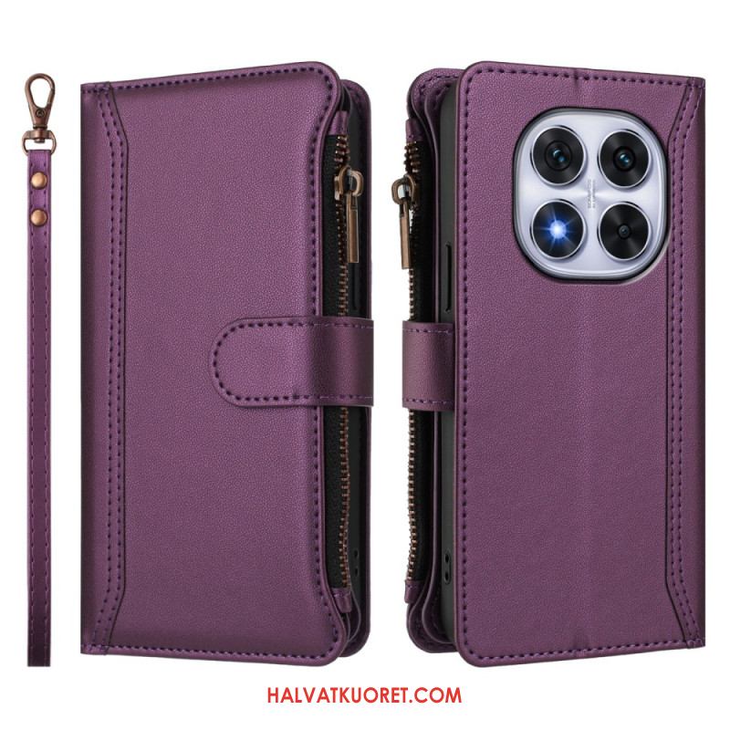 Kotelot Xiaomi Redmi Note 14 Pro 4g 9 Korttipaikan Lompakko Ja Nauha