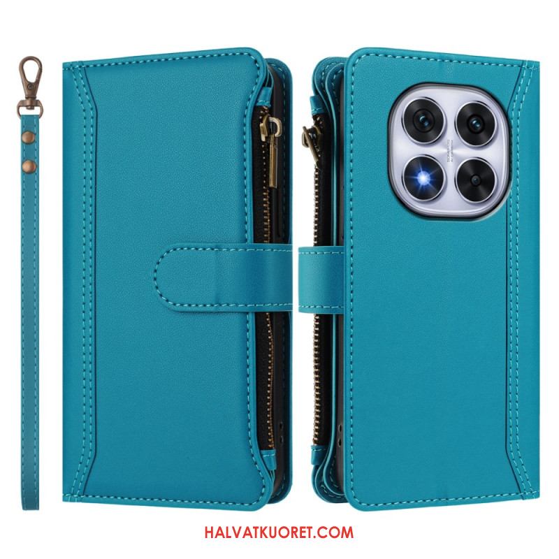 Kotelot Xiaomi Redmi Note 14 Pro 4g 9 Korttipaikan Lompakko Ja Nauha