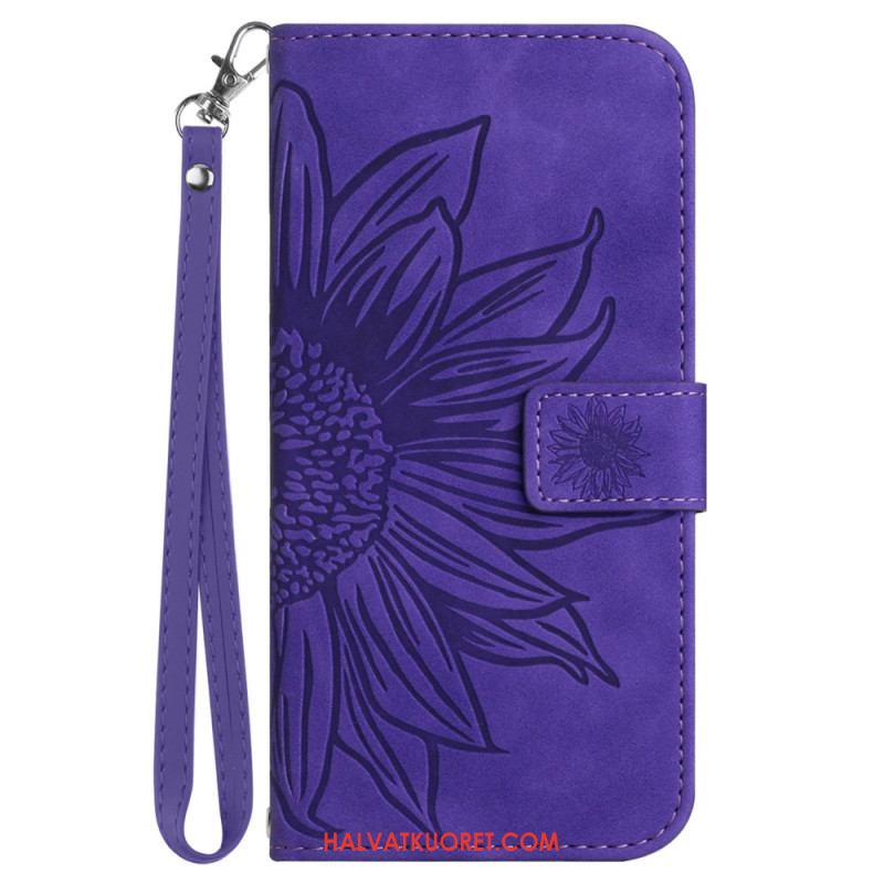 Kotelot Xiaomi Redmi Note 14 Pro 4g Auringonkukkakuvioinen Hihna Suojakuori