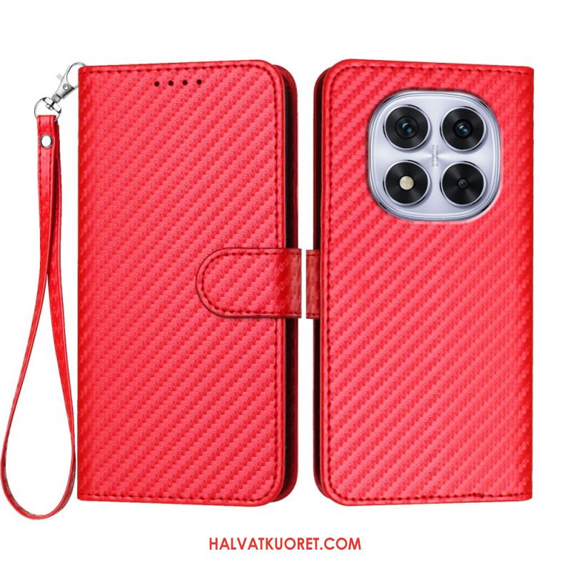 Kotelot Xiaomi Redmi Note 14 Pro 4g Hiilikuitukuvioinen Hihnalla