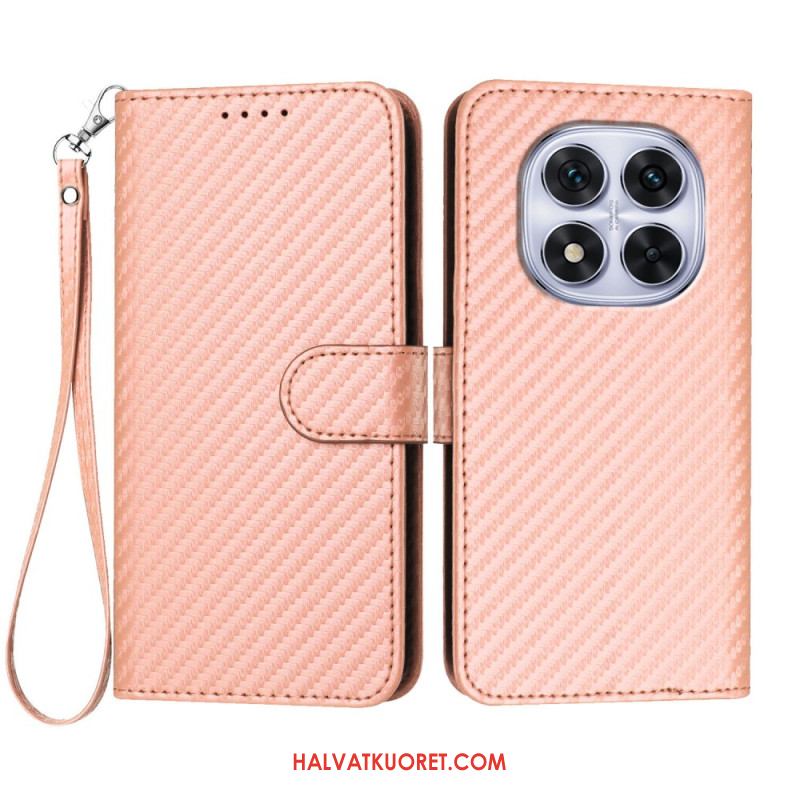 Kotelot Xiaomi Redmi Note 14 Pro 4g Hiilikuitukuvioinen Hihnalla