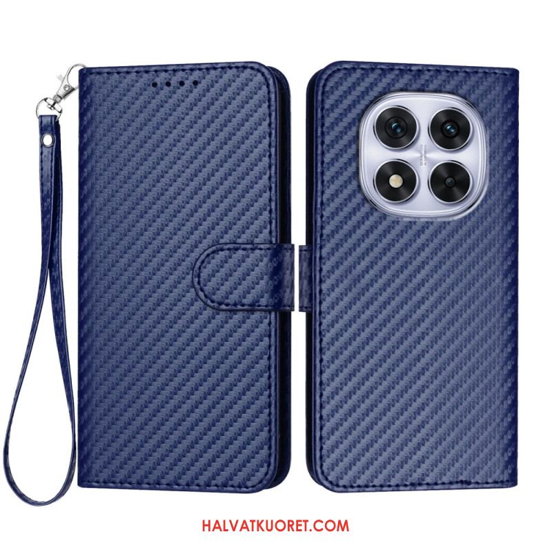 Kotelot Xiaomi Redmi Note 14 Pro 4g Hiilikuitukuvioinen Hihnalla