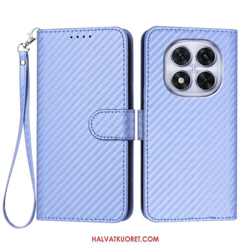 Kotelot Xiaomi Redmi Note 14 Pro 4g Hiilikuitukuvioinen Hihnalla