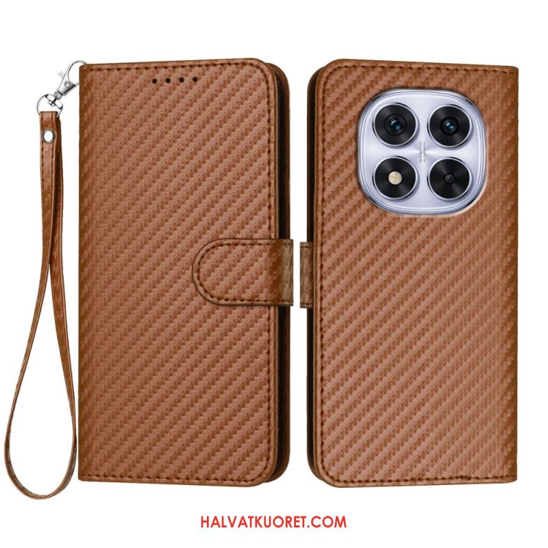 Kotelot Xiaomi Redmi Note 14 Pro 4g Hiilikuitukuvioinen Hihnalla