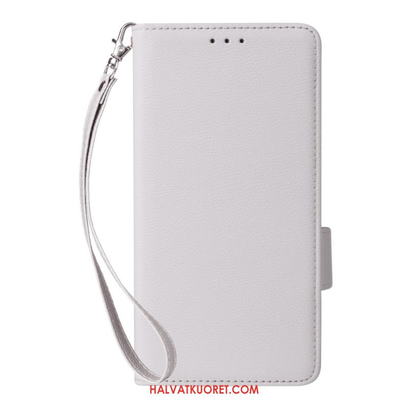 Kotelot Xiaomi Redmi Note 14 Pro 4g Litsikuvioinen Tekonahkahihna