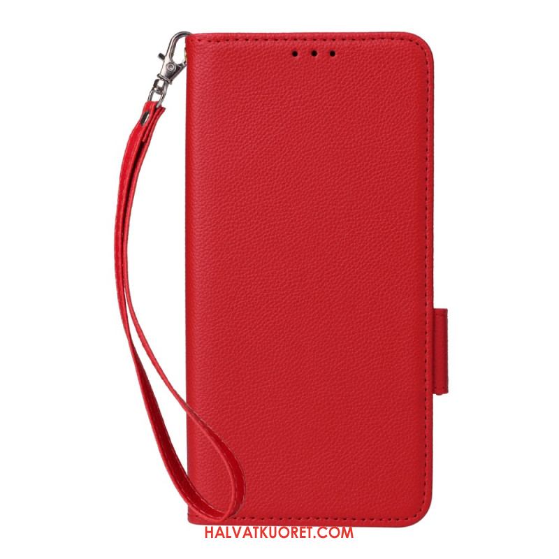 Kotelot Xiaomi Redmi Note 14 Pro 4g Litsikuvioinen Tekonahkahihna