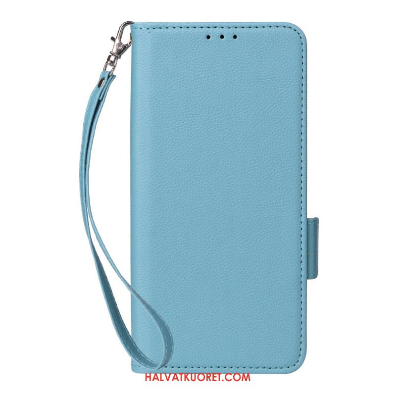 Kotelot Xiaomi Redmi Note 14 Pro 4g Litsikuvioinen Tekonahkahihna