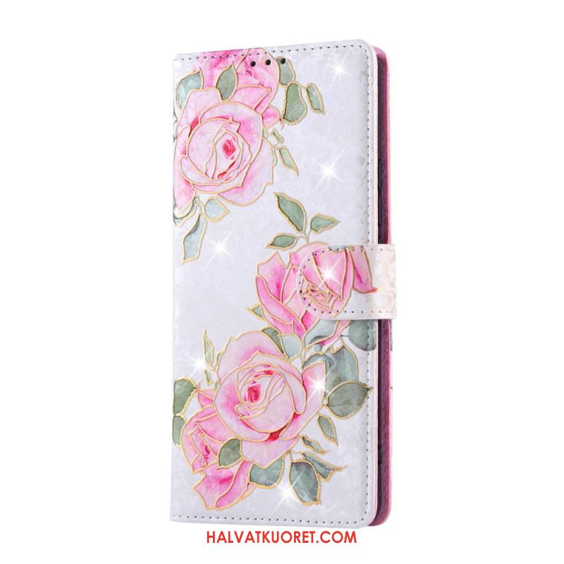 Kotelot Xiaomi Redmi Note 14 Pro 4g Rfid-suojattu Kukkakuvio