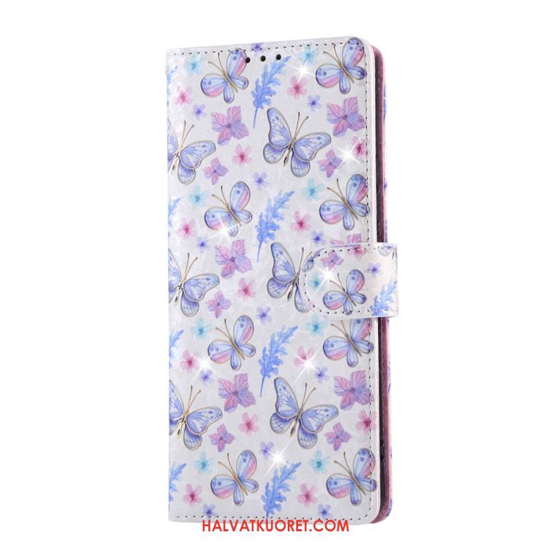 Kotelot Xiaomi Redmi Note 14 Pro 4g Rfid-suojattu Kukkakuvio