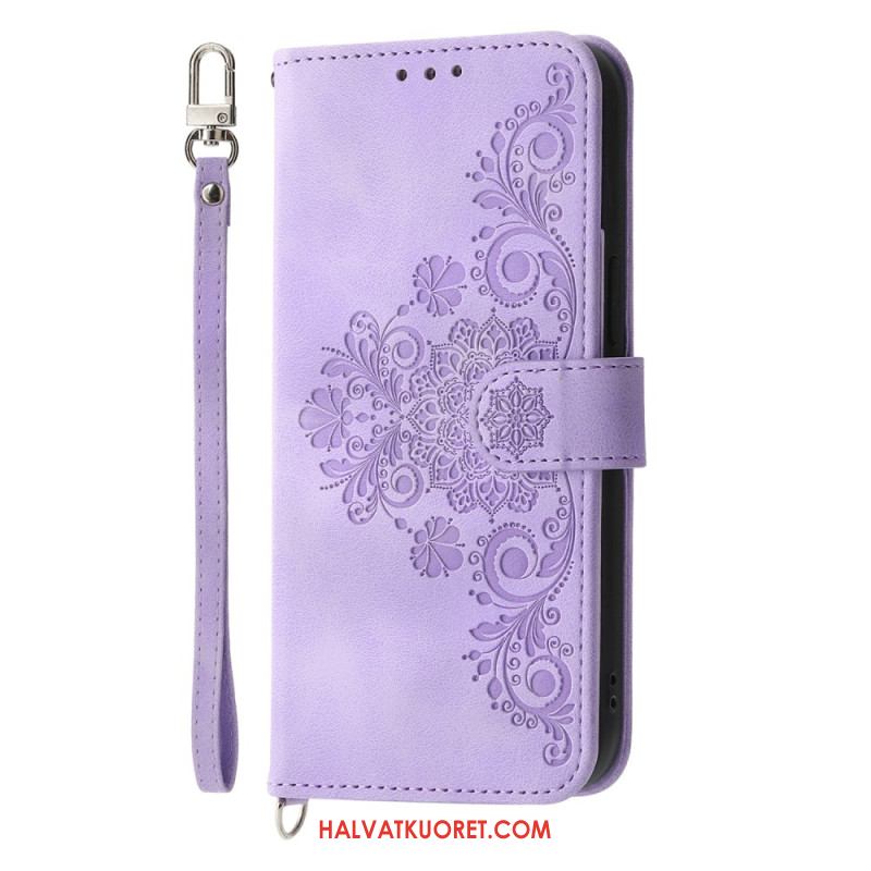 Kotelot Xiaomi Redmi Note 14 Pro 5g Pitsikuvio Hihnalla Ja Olkahihnalla