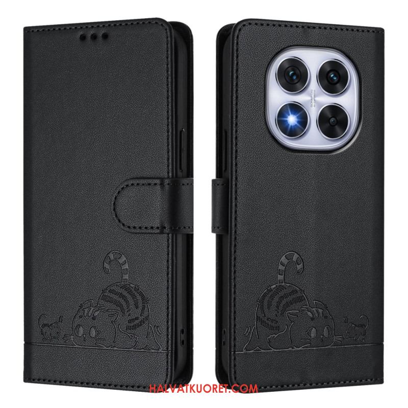 Kotelot Xiaomi Redmi Note 14 Pro 5g Rfid-suojattu Kissakuvio