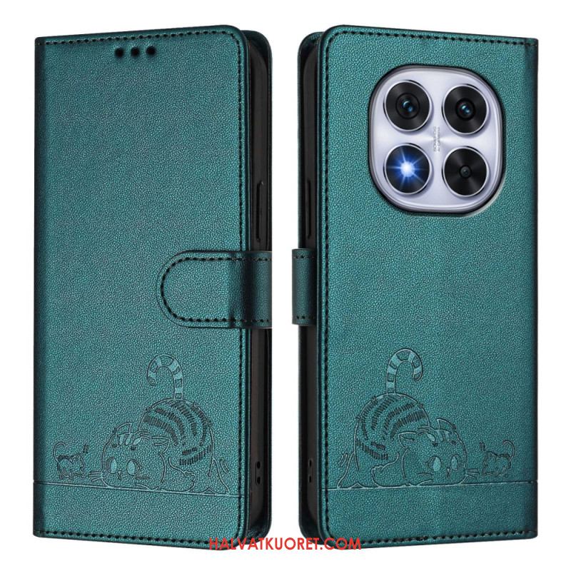 Kotelot Xiaomi Redmi Note 14 Pro 5g Rfid-suojattu Kissakuvio