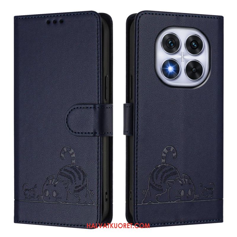 Kotelot Xiaomi Redmi Note 14 Pro 5g Rfid-suojattu Kissakuvio