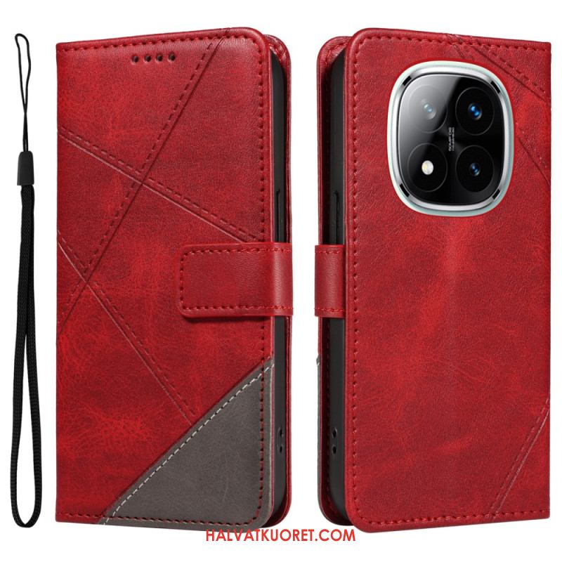 Kotelot Xiaomi Redmi Note 14 Pro Plus 5g Kaksivärinen Raidallinen Strap-on Suojakuori