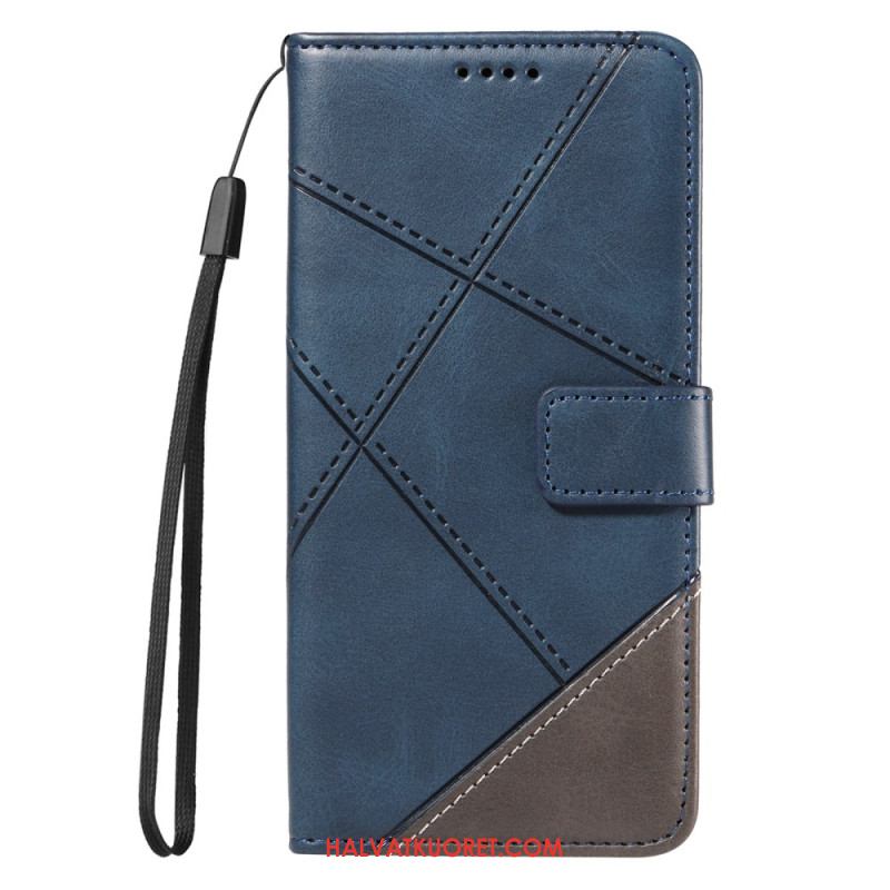 Kotelot Xiaomi Redmi Note 14 Pro Plus 5g Kaksivärinen Raidallinen Strap-on Suojakuori