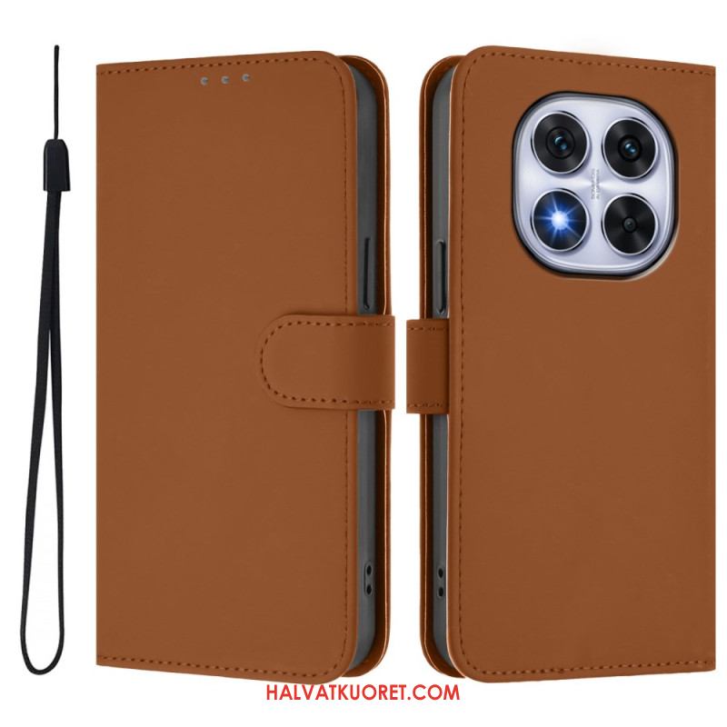 Kotelot Xiaomi Redmi Note 14 Pro Plus 5g Yksinkertaista Nahkaa Suojakuori