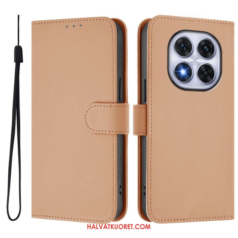 Kotelot Xiaomi Redmi Note 14 Pro Plus 5g Yksinkertaista Nahkaa Suojakuori