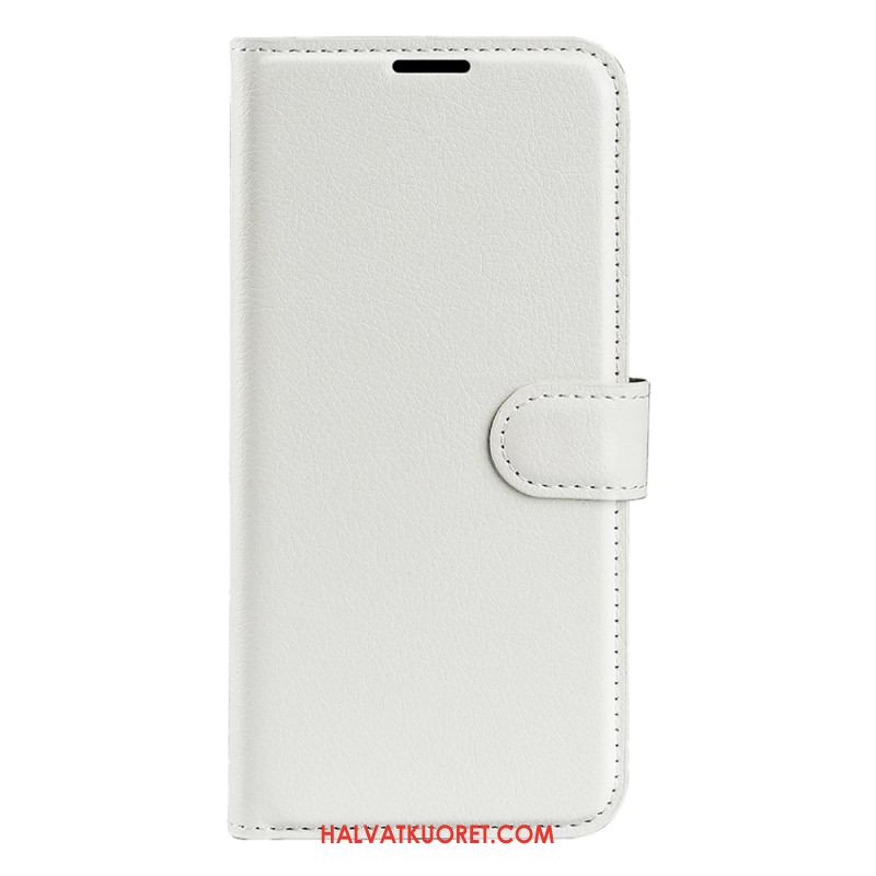 Kotelot Xiaomi Redmi Note 14s Klassinen Litsikuvioinen Tekonahka Suojakuori