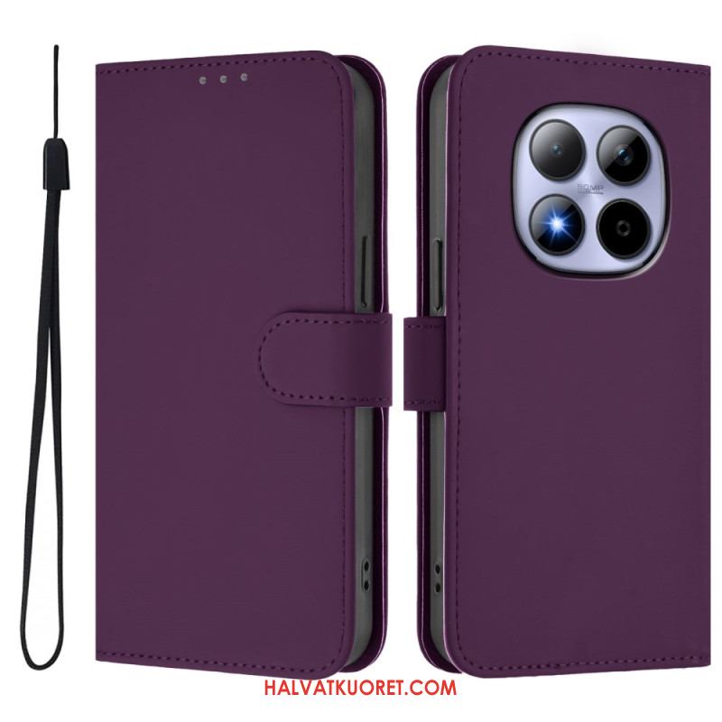 Kotelot Xiaomi Redmi Note 15 Pro 5g Puhelinkuoret Yksiväristä Keinonahkaa