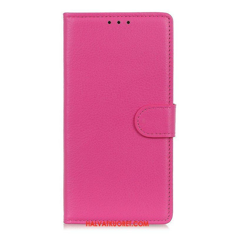 Kotelot iPhone 13 Mini Perinteinen Litchi Faux Leather