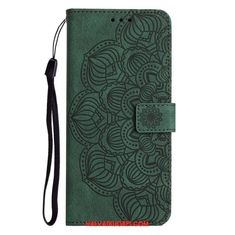 Kotelot iPhone 14 Suojaketju Kuori Strappy Mandala