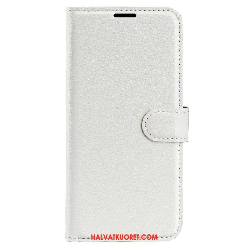 Kotelot iPhone 15 Pro Max Classic Litchi Faux Leather