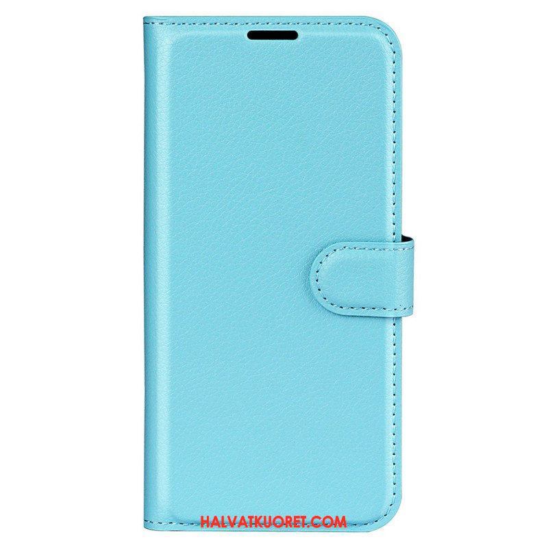 Kotelot iPhone 15 Pro Max Classic Litchi Faux Leather