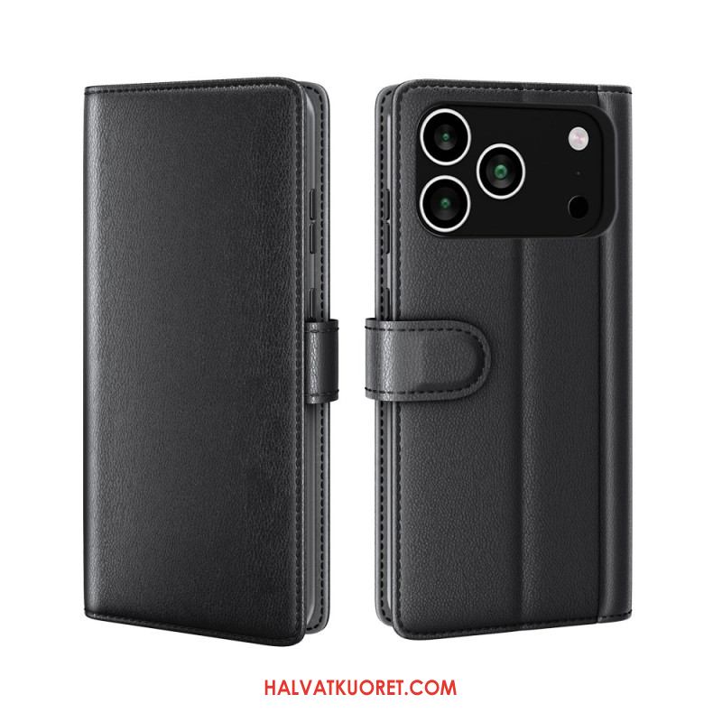 Kotelot iPhone 17 Pro Max Aito Nahkalompakko Suojakuori